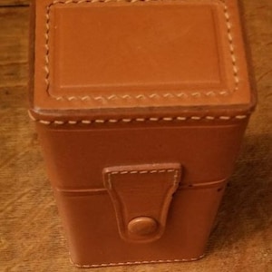 Leather Cigarette Cigar Case Tobacco