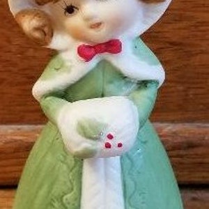 China Christmas Bell JASCO 1978 with kitten.  Bell collector. Christmas decor