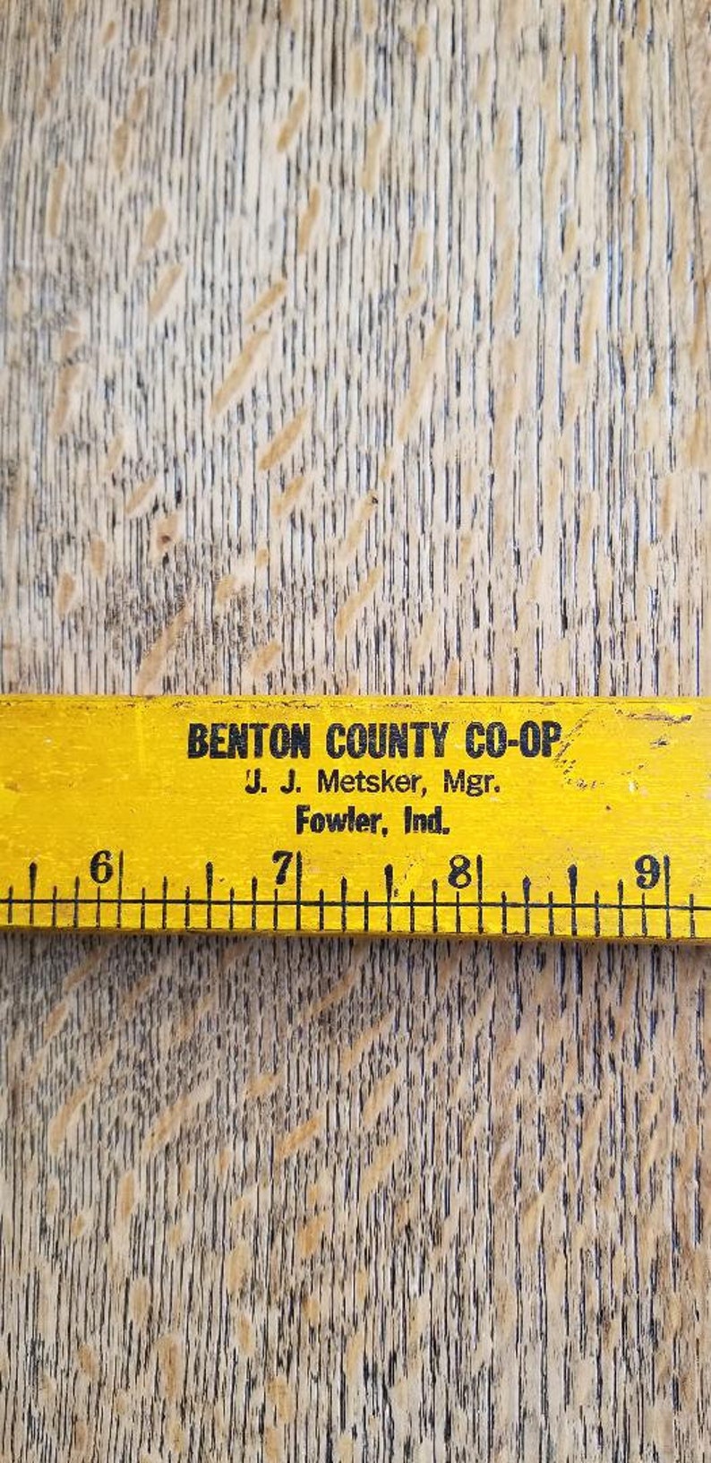 Vintage Advertising Ruler and Thermometer - Etsy