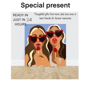 Custom Faceless Portrait, Faceless Portrait Print, Custom Portrait, Faceless Digital Portrait, Couple Digital Faceless Illustration, ASAP