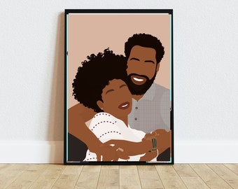 Faceless Portrait, custom illustration, personalized photo, photo illustration, personalized portrait, boyfriend gift, girlfriend gift