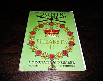 1953 Coronation, Queen Elizabeth II, Country Life, British Magazine, Special Issue, The Queen, Westminster Abbey, The Royal Family Souvenir