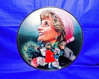 Princess Diana, Limited Edition Plate, Diana Princess of Wales, Franklin Mint, Drew Struzan, England's Rose, Royal Collector's Plate