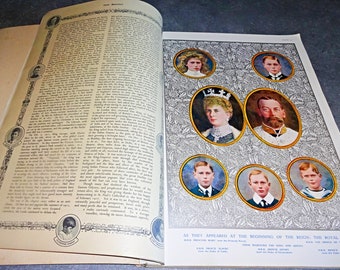 King George V, 1935 Silver Jubilee, Illustrated London News, Queen Mary, Royal Souvenir, Magazine Advertising, Colour Plates, British King