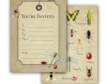 INSECT PARTY Invitation - you print