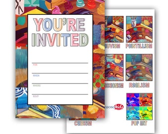 ART PARTY Invitation - you print