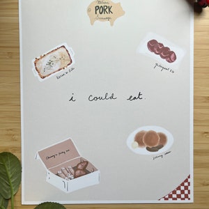 Sopranos &quot;I Could Eat&quot;, Italian Food Print