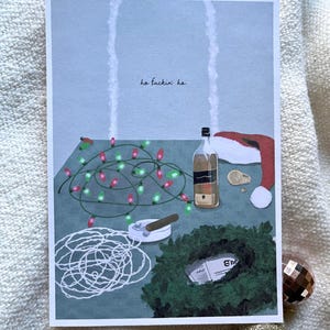 Sopraan's kerstfeestscène, kunstafdruk