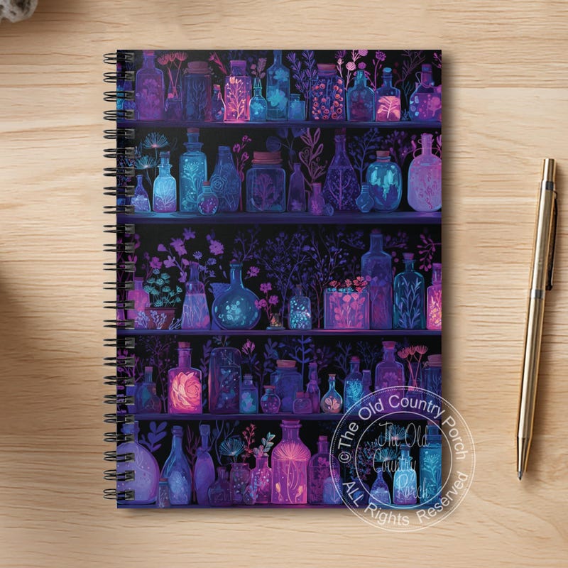 Gothic Spiral Notebook - Etsy