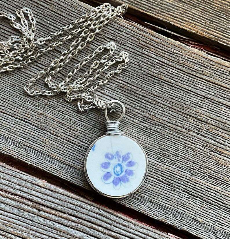 Lotte Norwegian Broken Dishes Necklace Made From Broken Lotte Plate