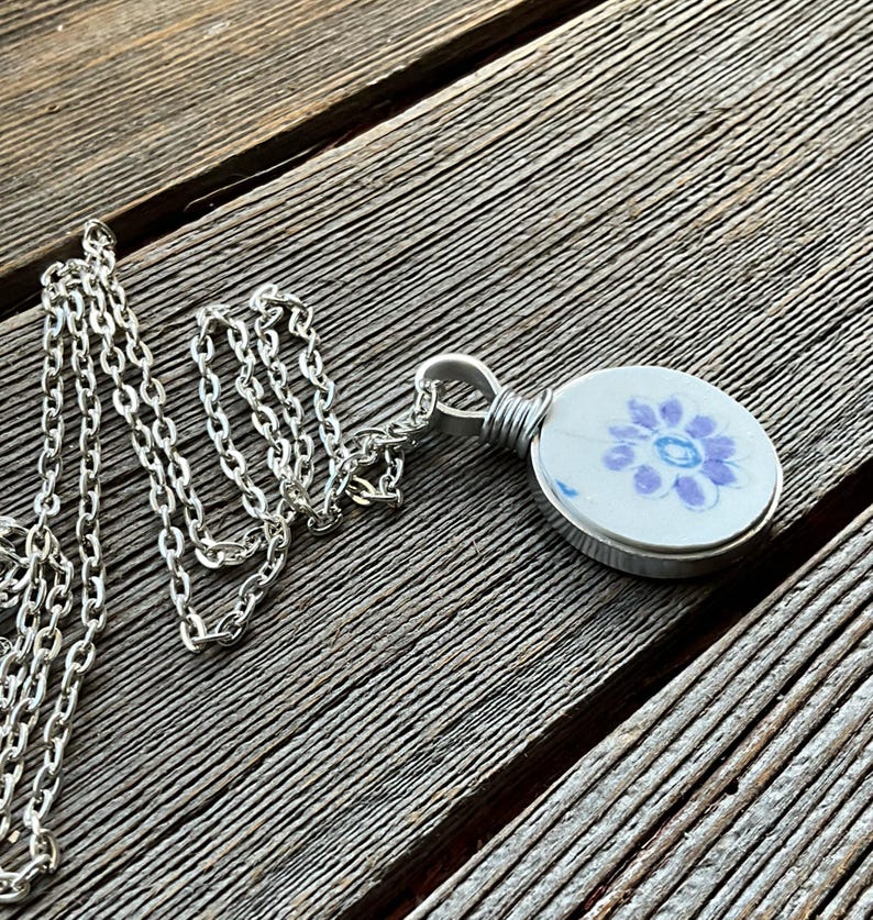 Lotte Norwegian Broken Dishes Necklace Made From Broken Lotte Plate