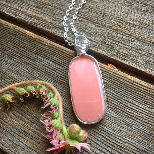 Gooseberry Pyrex Necklace!! Created from a broken Gooseberry dish -  broken china necklace from Transformed Jewelry