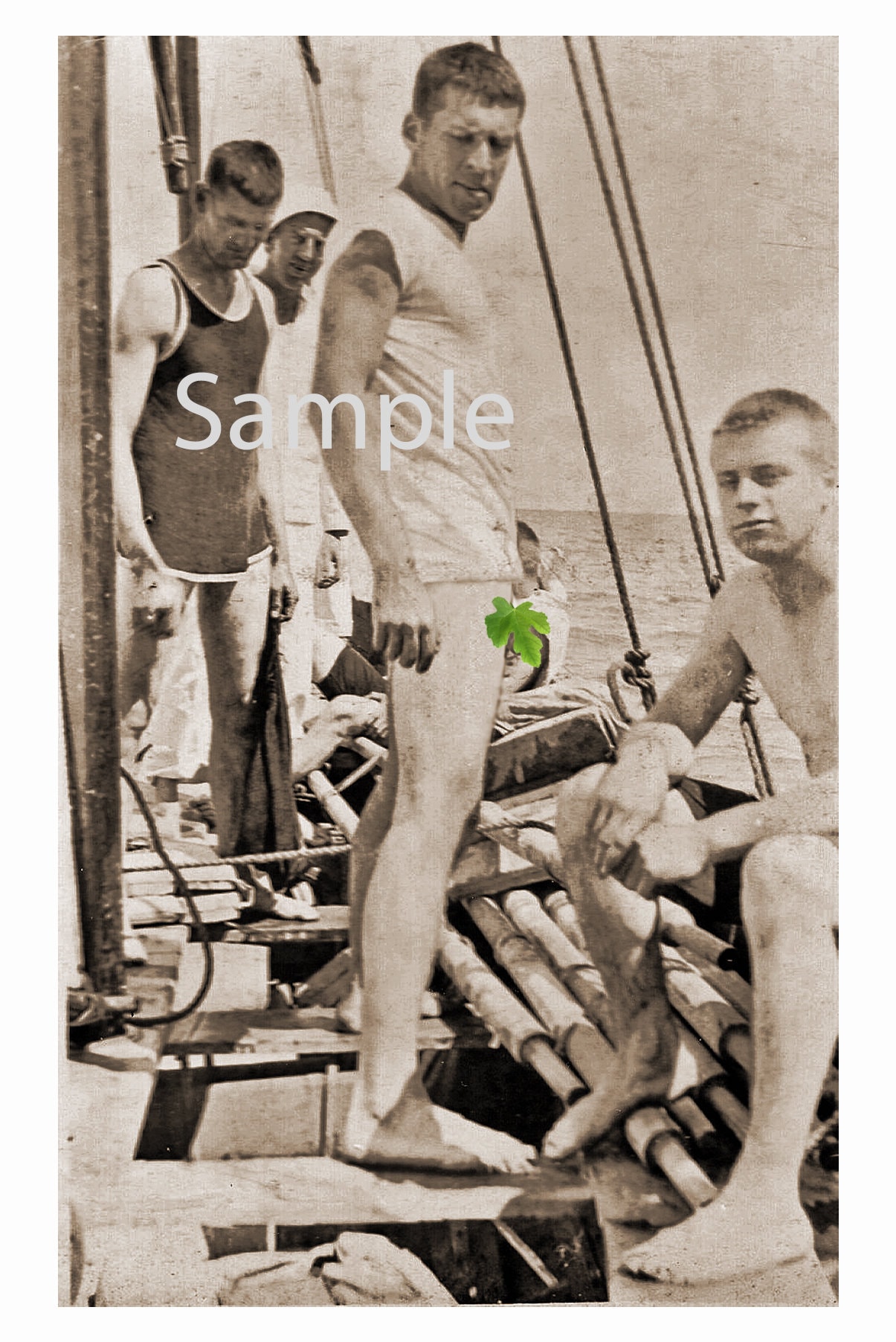 Vintage 1940's Photo Reprint Nude Sailor Showing off His - Etsy Denmark
