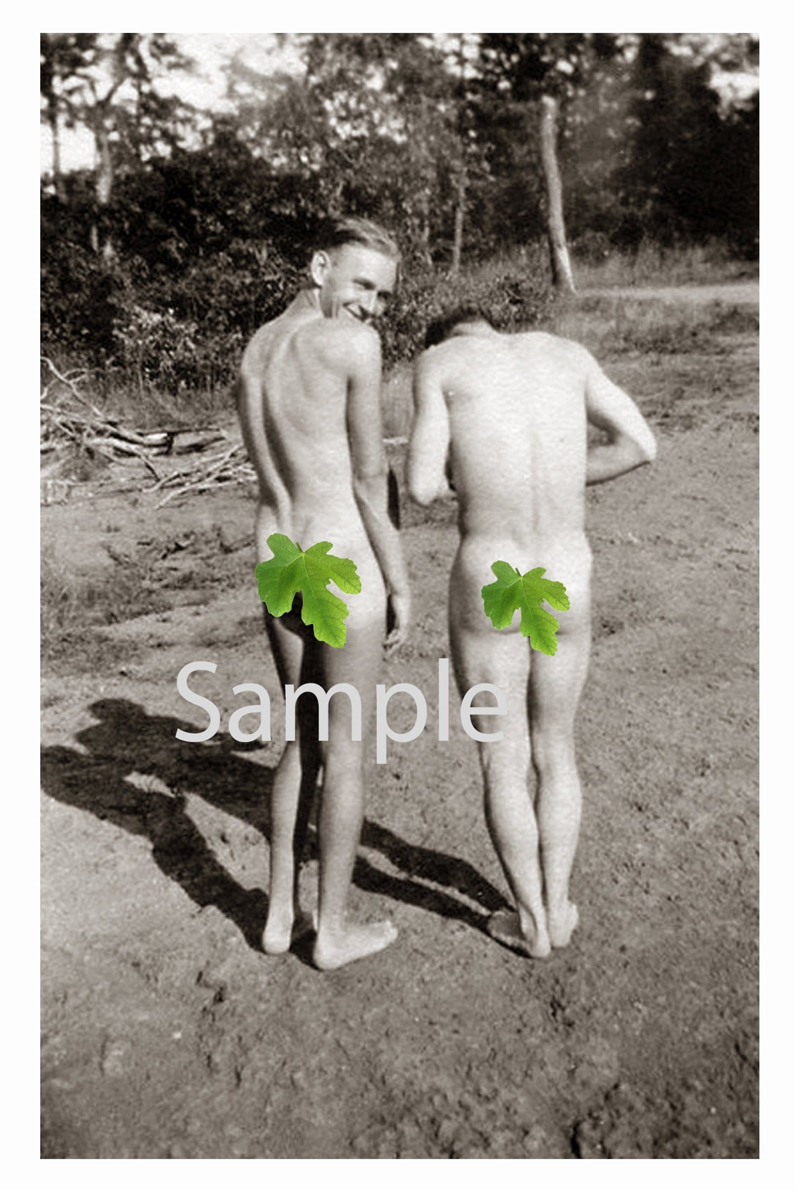 1600px x 2395px - Vintage 1930's Photo Reprint Nude Men Hike in the Country - Etsy Israel
