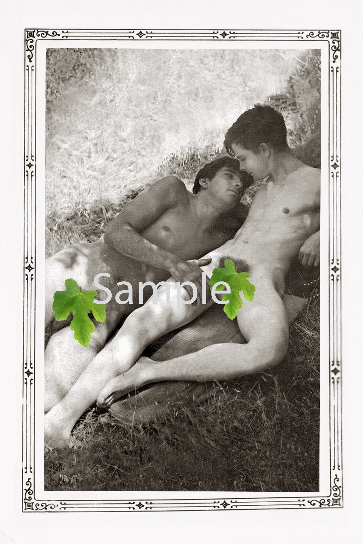 Vintage 1920s Photo Reprint of Two Nude Gay Men Sharing an - Etsy