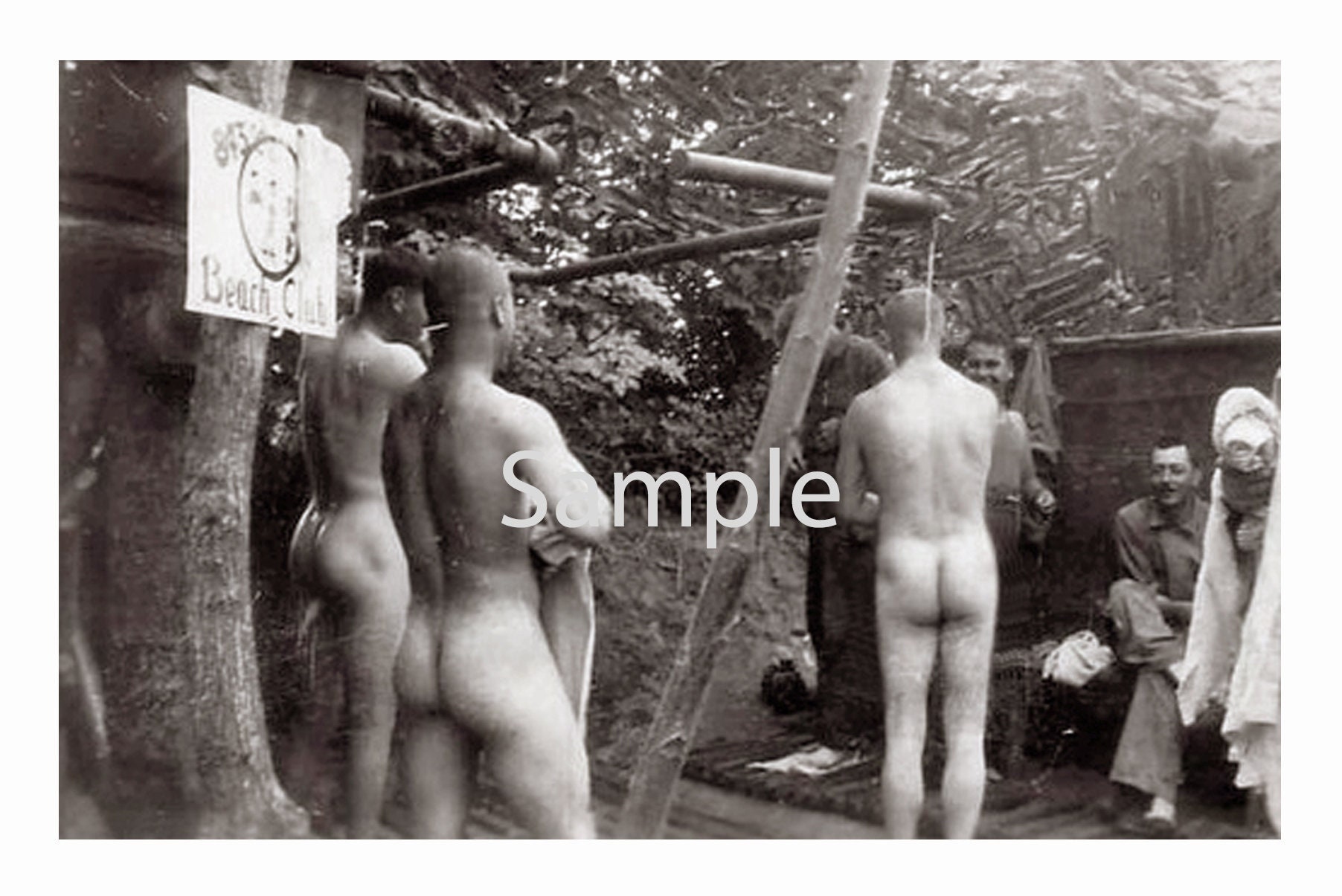 Vintage Camera Club Nudes - Vintage Reprint of a 1940's Photo of Nude WWII Marines - Etsy Finland