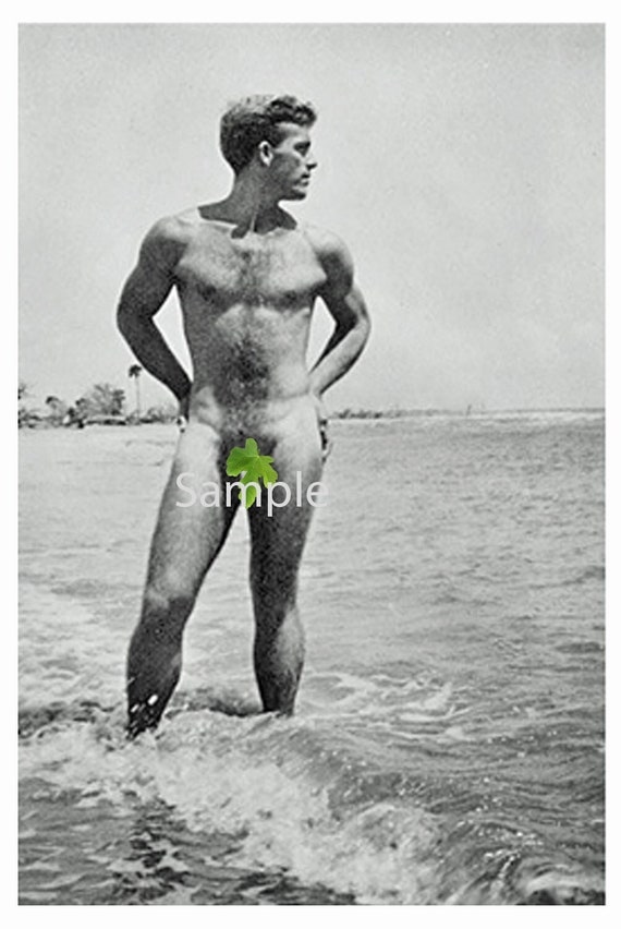 Vintage 1940s Photo Reprint of Handsome Nude Actor Guy - Etsy Finland