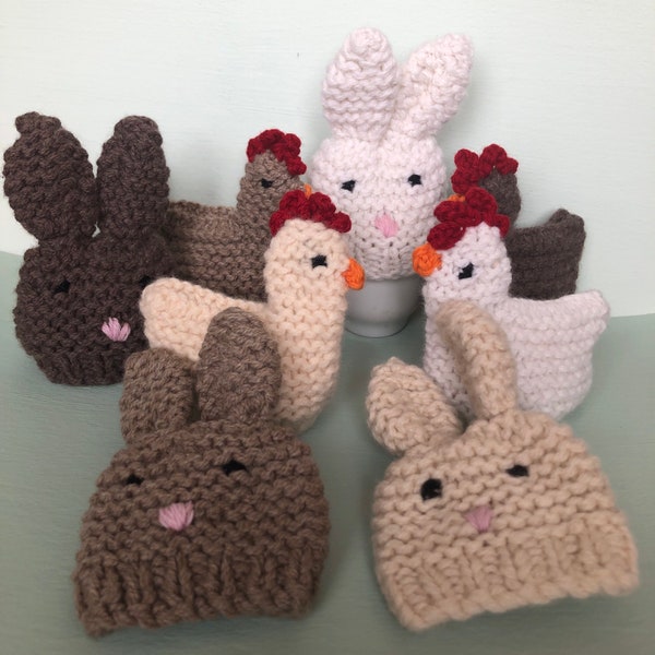 Easter Egg Cosies / Table Decorations / Egg warmer / Easter egg hunt Decor by Karen Knits Shop