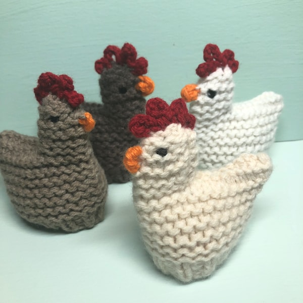 Chicken Egg cosy / Knitted Egg Cozy / Easter Egg Holder / Handmade Decoration by Karen Knits Shop