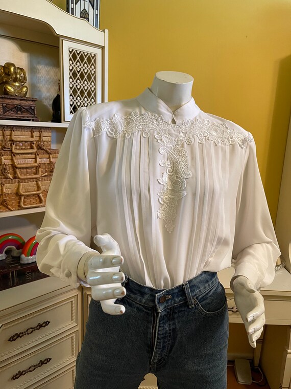 Vintage Che Studio white blouse - image 7