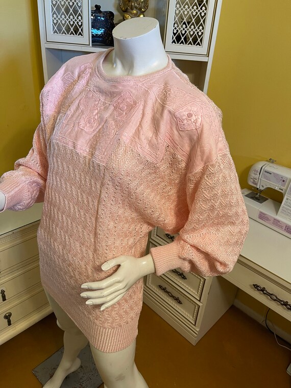 Vintage 80’s pink Suzelle sweater - image 5