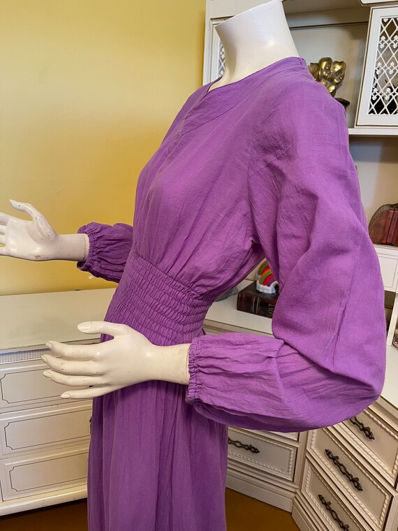 Vintage lightweight purple maxi dress - image 5