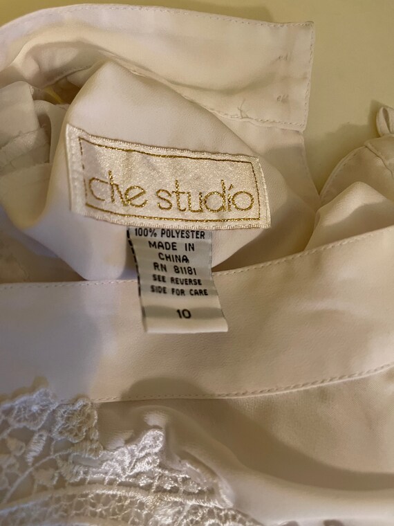 Vintage Che Studio white blouse - image 10