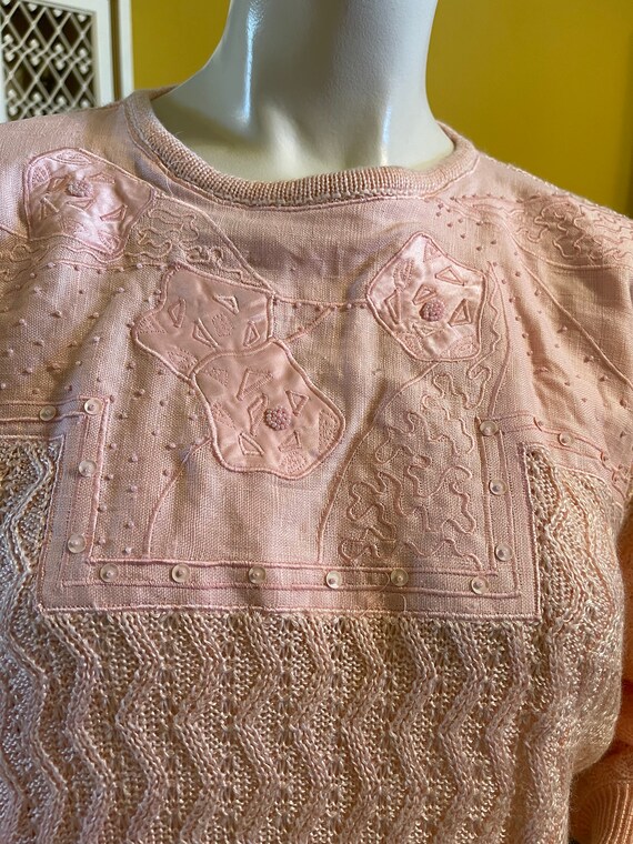 Vintage 80’s pink Suzelle sweater - image 3