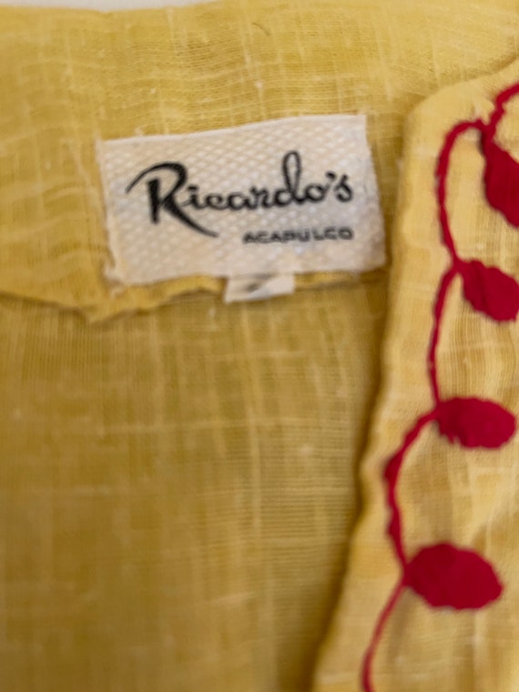 Vintage Ricardo’s embroidered top - image 10