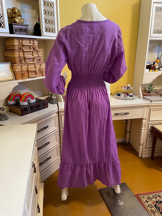 Vintage lightweight purple maxi dress - image 6