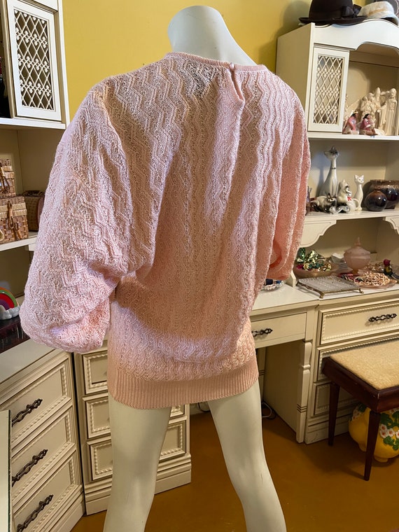 Vintage 80’s pink Suzelle sweater - image 7