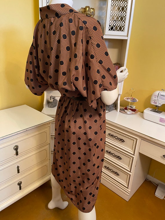 Vintage Kono New York houndstooth and polka dot d… - image 5