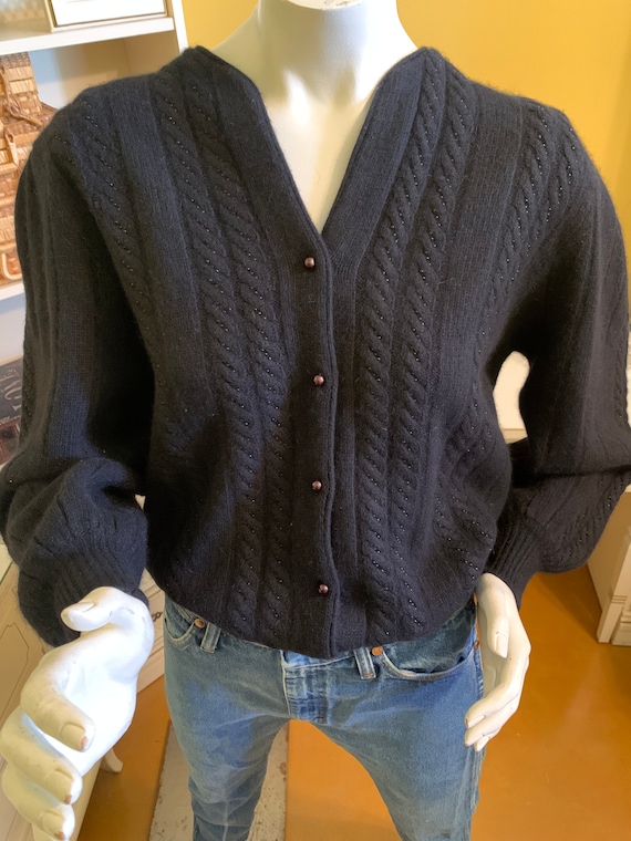 Vintage Adele Joyce wool cardigan. - image 8