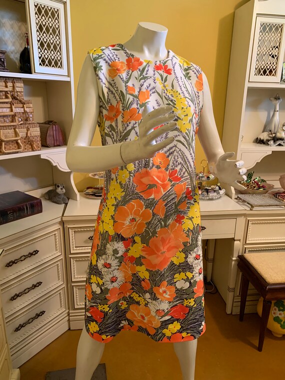 Vintage floral dress - image 2