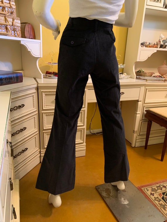 Vintage Cotler flared navy corduroy pants - image 7