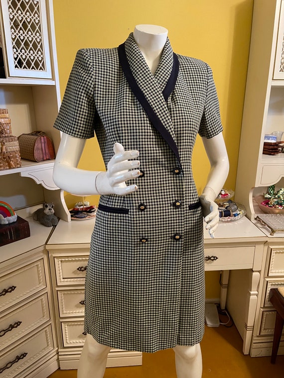 Vintage Danny & Nicole houndstooth dress