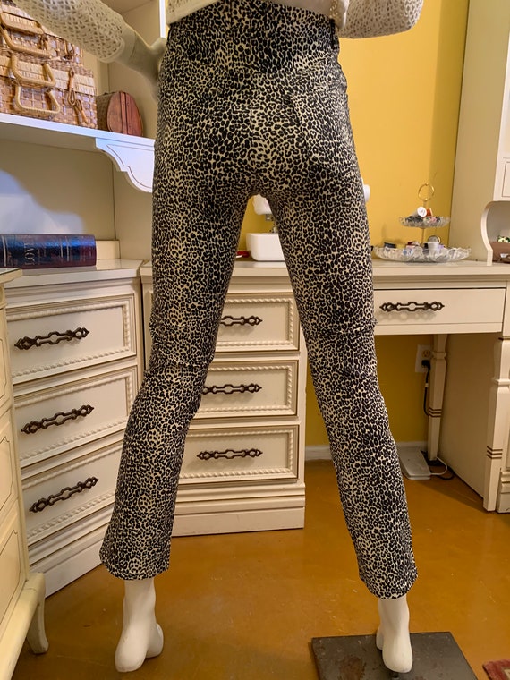 Vintage leopard print pants. - image 7