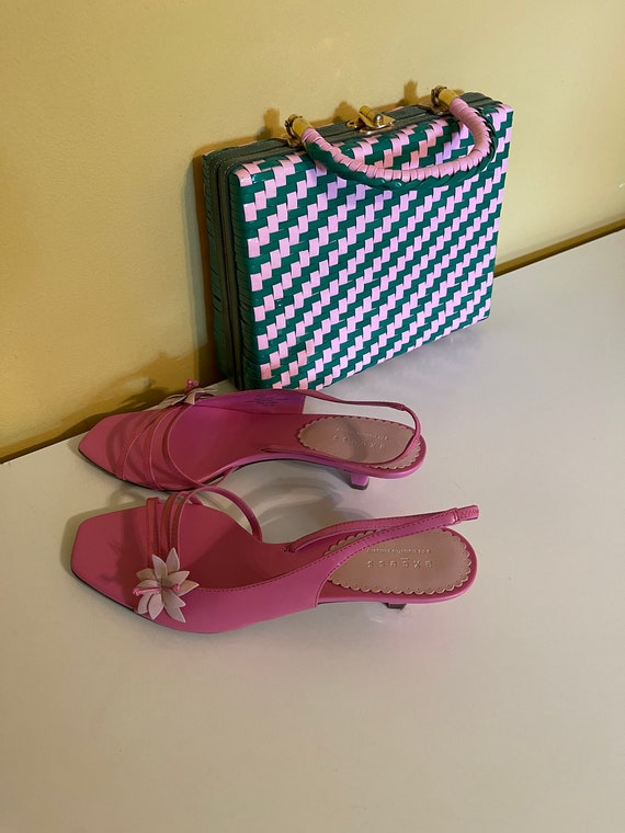 Vintage 80’s/90’s AXCESS pink sling backs - image 8