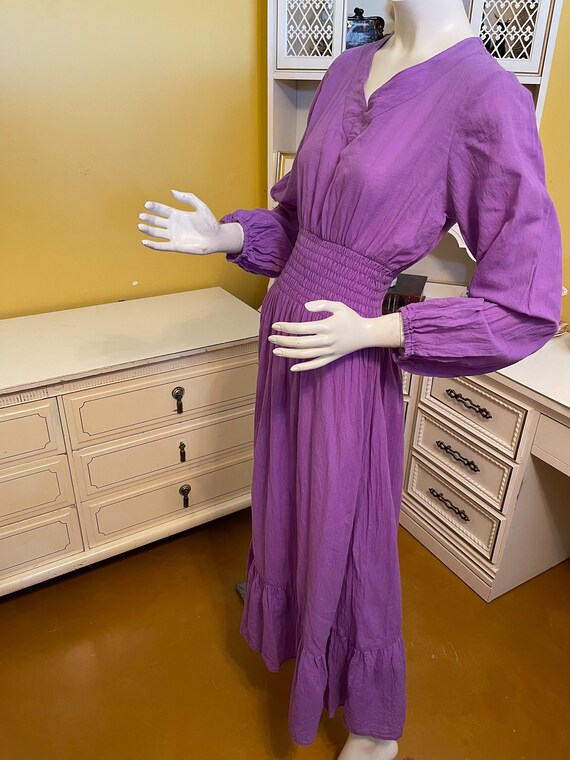Vintage lightweight purple maxi dress - image 4