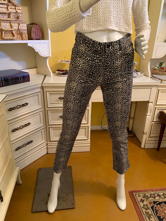Vintage leopard print pants. - image 4