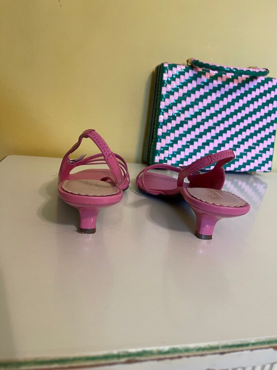 Vintage 80’s/90’s AXCESS pink sling backs - image 7