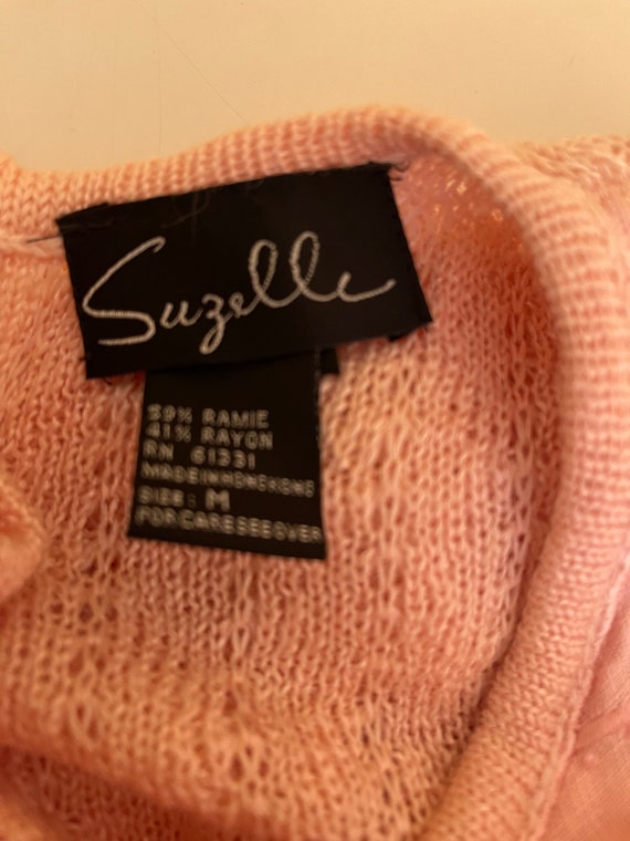 Vintage 80’s pink Suzelle sweater - image 9