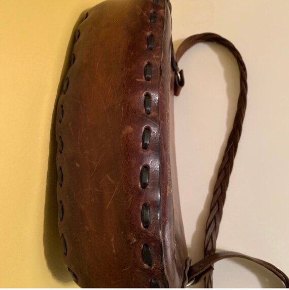 Vintage 70’s tooled leather bag - image 5