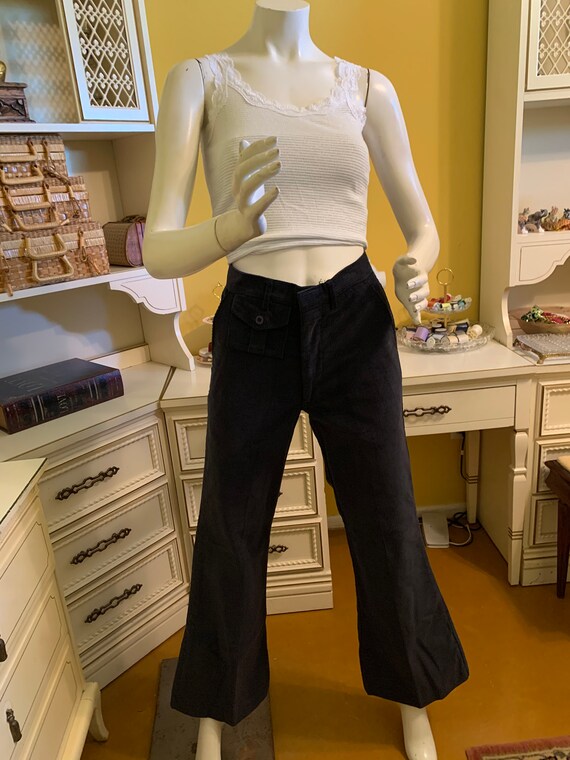 Vintage Cotler flared navy corduroy pants Gem