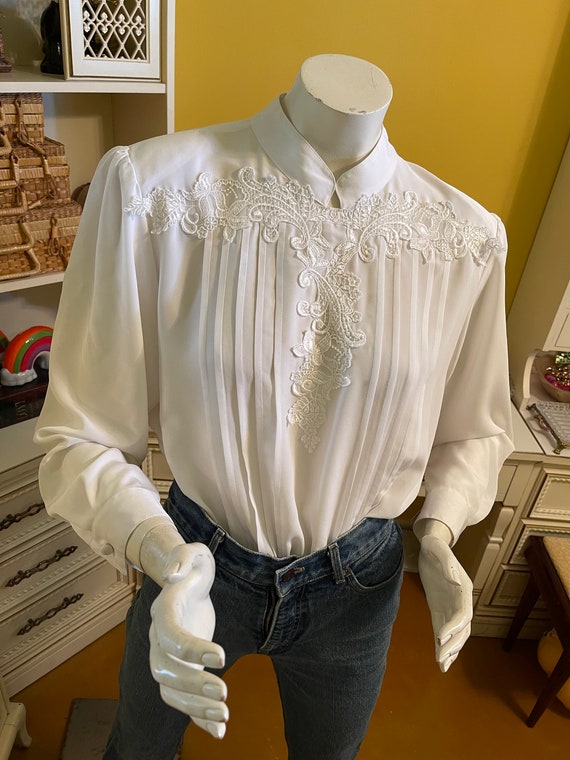 Vintage Che Studio white blouse - image 6