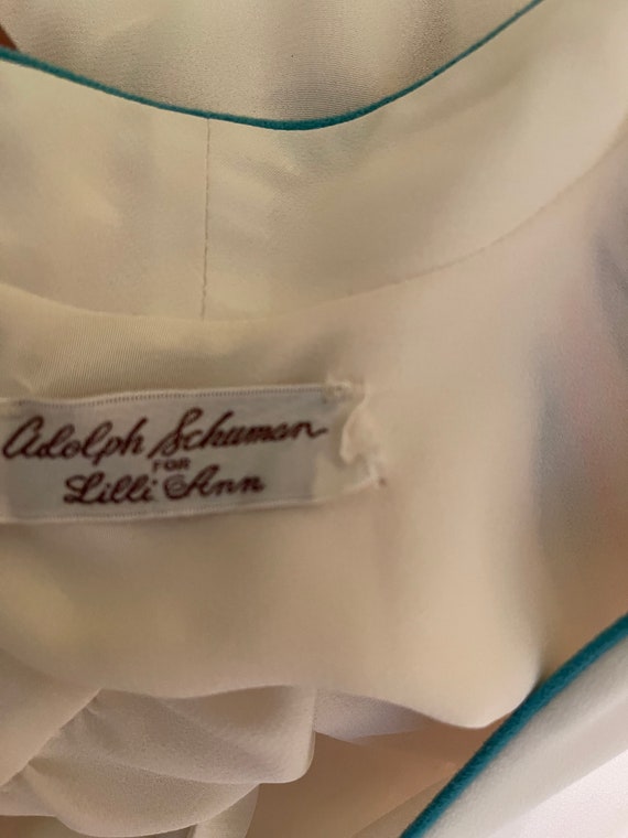 Vintage 80's Adolph Schuman for Lilli Ann Dress - image 9