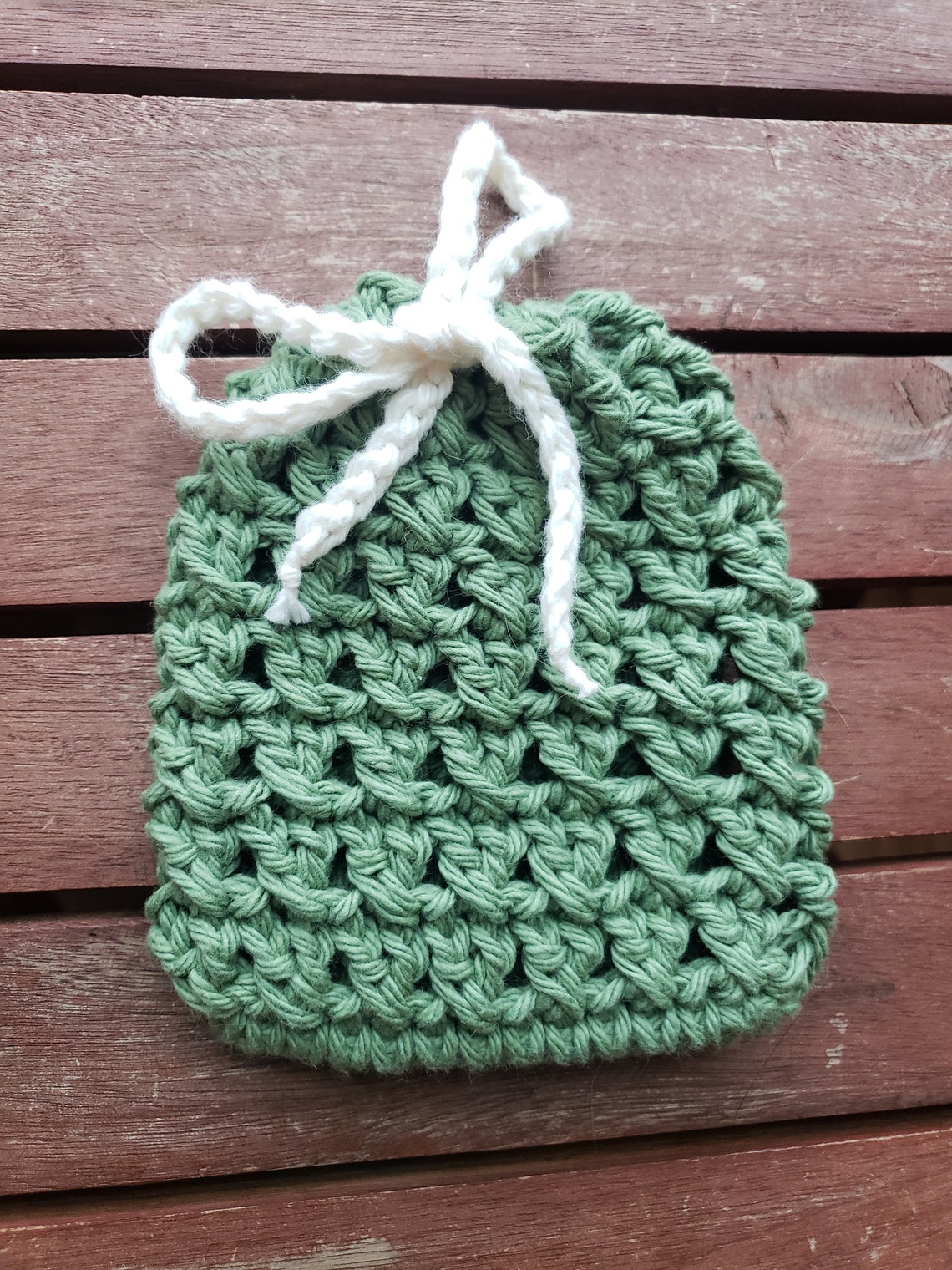 Crochet PDF Pattern Cross Stitch Soap Saver Bag Beginner - Etsy