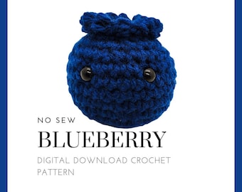 No Sew Crochet Blueberry Muster