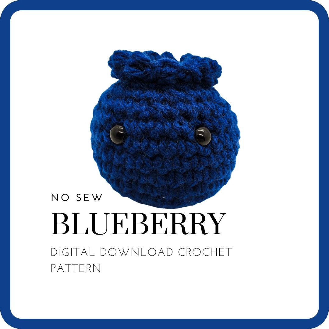 No Sew Crochet Blueberry Pattern