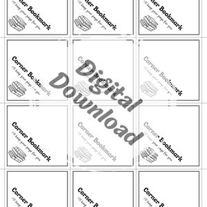 Corner Lesezeichen Insert - Verpackungsvorlage Download